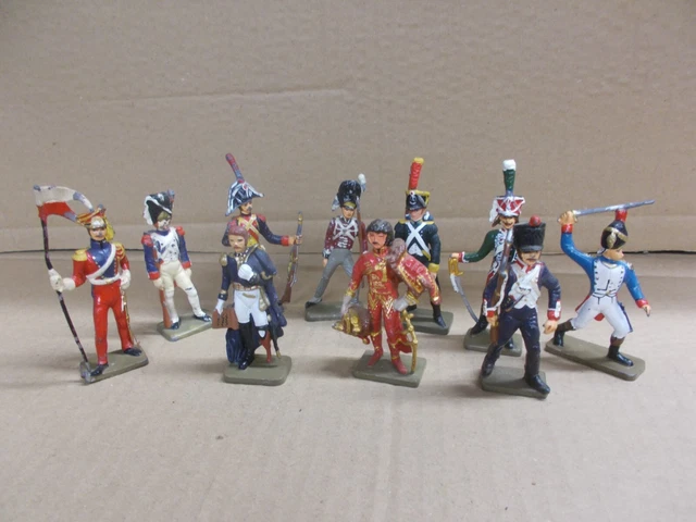 GROS LOT DE Soldats De Plomb Napoleon 2,75 Kg , Cavaliers, Chevaux