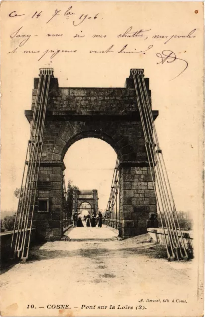 CPA AK COSNE - Pont sur la Loire (255208)