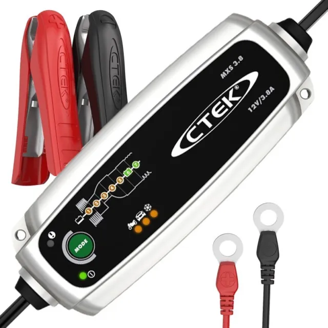 Batterie Chargeur CTEK Mxs 3.8 Idéal De 1.2Ah Jusqu'À 85Ah