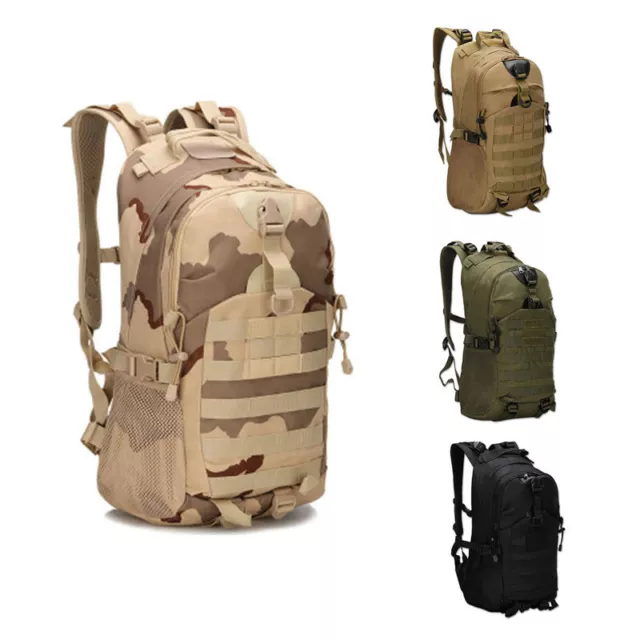 25L Military Tactical Backpack Bag Camping Outdoor Trek Hiking Trekking Rucksack