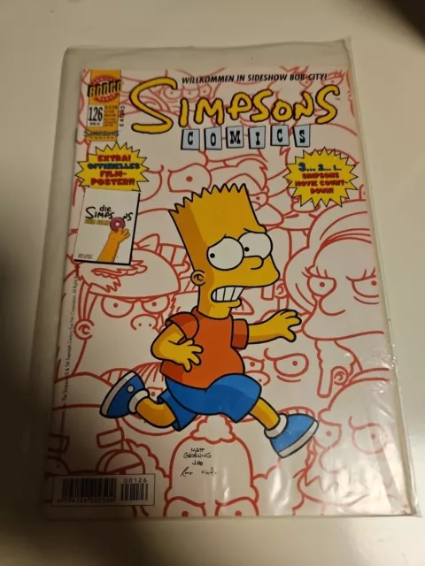 ✪ SIMPSONS COMICS #126 ohne Poster, Panini/Bongo Comics 2007 COMICHEFT Z1-