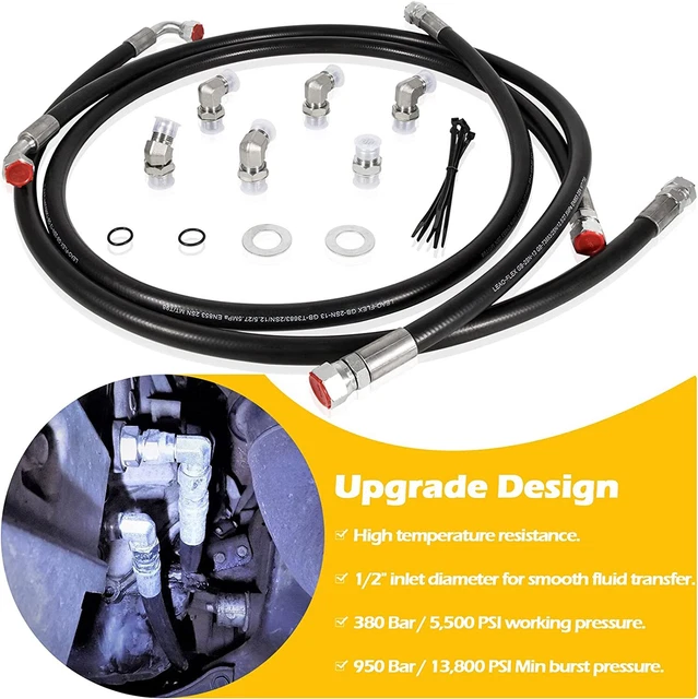 UPGRADED ALLISON TRANSMISSION Cooler Lines For 20062010 GM 6.6L LBZ