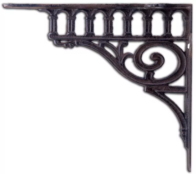 Wall Shelf Bracket Cast Iron Shelves Brace Ornate Columns 4