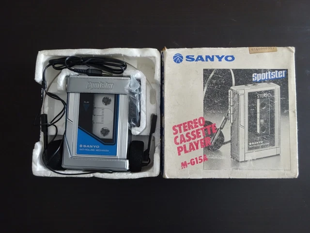 美品 Sanyo ポータブルカセットプレーヤー Sportster M-G15A 美品 Sanyo ポータブルカセットプレーヤー Sportster M-G15A