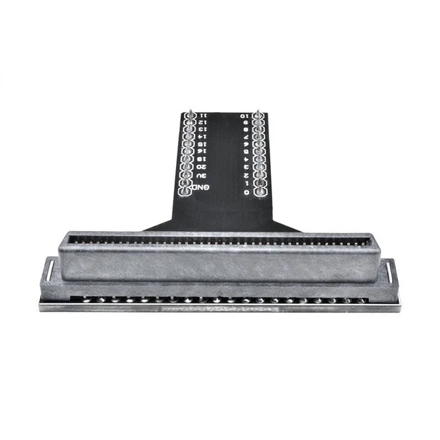 Carte D'extension Type T Pour Micro:bit - Compatible Breadboard, Conversion 3,3V à 5V - Dimensions 65,5 X 73 Mm, Bleue
