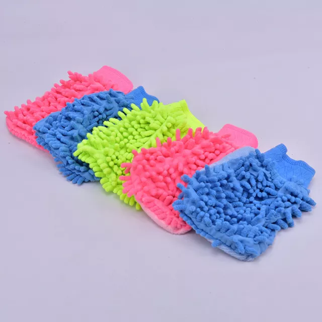 1pc Car Wash Glove Ultrafine Fiber Chenille Microfiber Cleaning Washing ToolR;c;