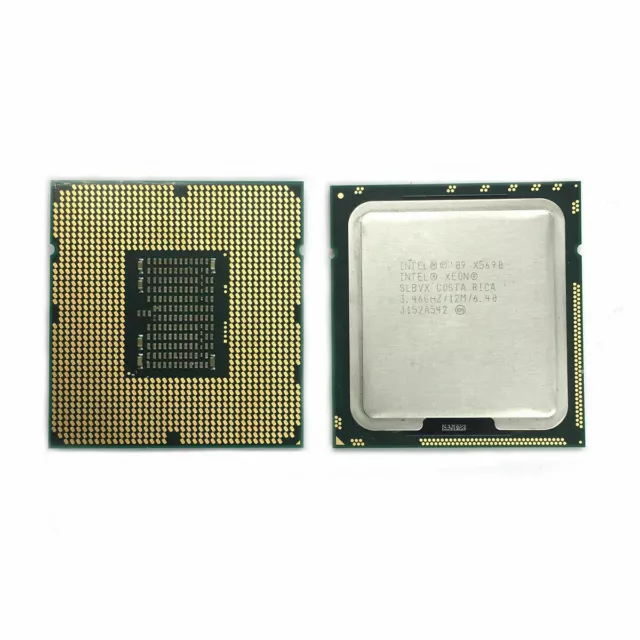 Intel Xeon X5690 SLBVX 3.46GHz 6 Core 6.4GT/s 12MB 1333GHz LGA1366 CPU Processor