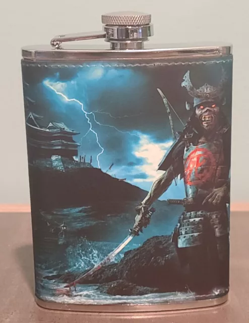 Iron Maiden: Senjutsu 8 oz flask custom made NEW