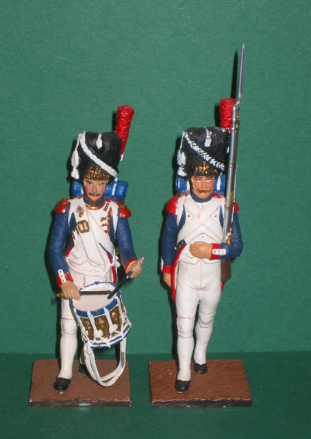 Drapeau Du 1er Regiment De Grenadiers A Pied. Garde Imperiale En 1804 1 Face 60 Cm