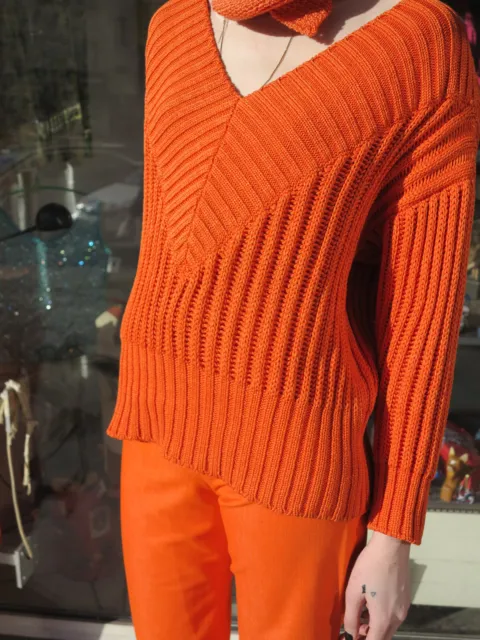 Maglione a tracolla pullover Jil Sander anni '80 VERO VINTAGE anni '90 donna maglione