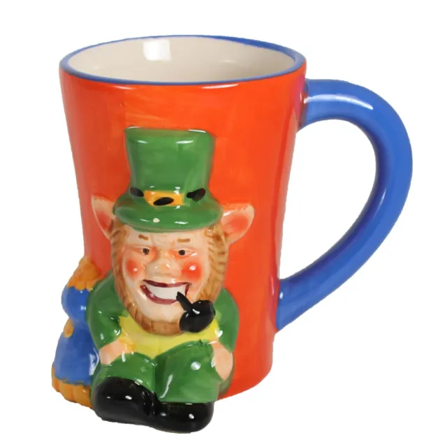 St Patricks Day Leprechaun Ceramic Mug 3D Novelty Colourful Design