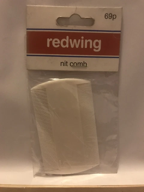 White Double Sided Nit Combs for Head Lice Detection. Strong Teeth.