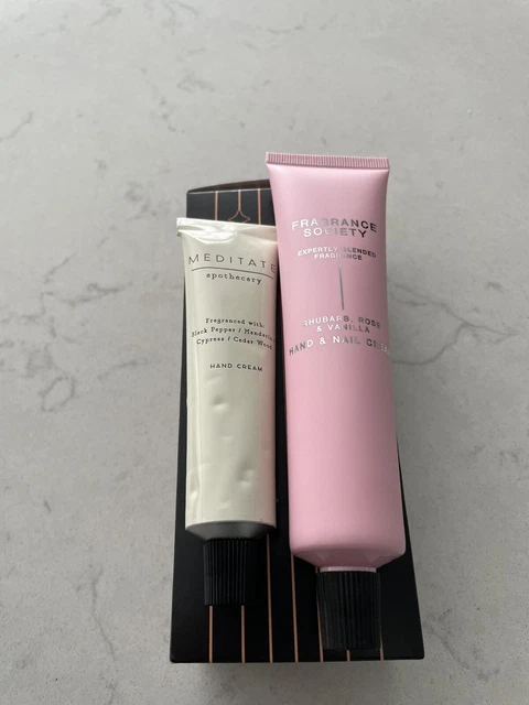 Fragrance society hand & nail cream 75ml & Apothecary Meditate hand cream 30ml