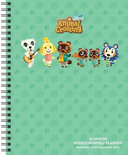 ANIMAL CROSSING 16MONTH 20232024 Weekly/Monthly Planner Calendar by