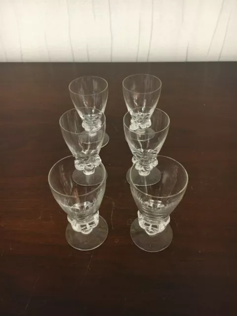 6 verres à liqueur en cristal Daum (prix à la pièce)