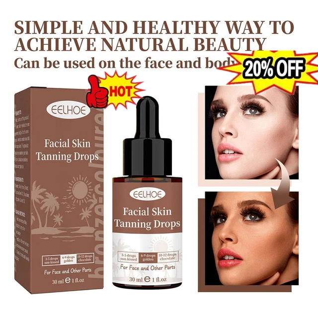 Gocce autoabbronzanti magiche per crema idratante viso corpo bagliore 30 ml s,1