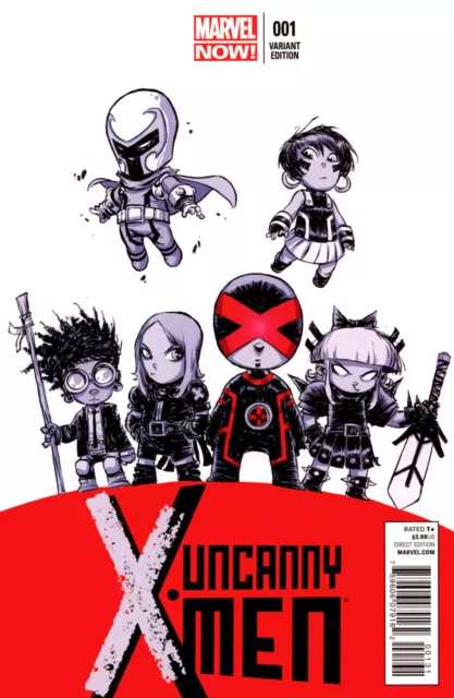 The Uncanny X-Men #1 (Skottie Young Baby Variant Cover) Marvel NOW! 2013 Series