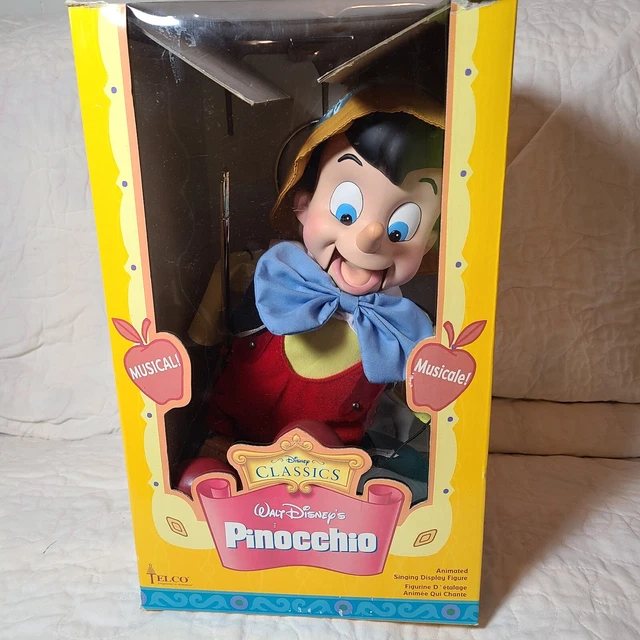Walt Disney Pinocchio Musical Singing Puppet Vintage Christmas Classic In Box...