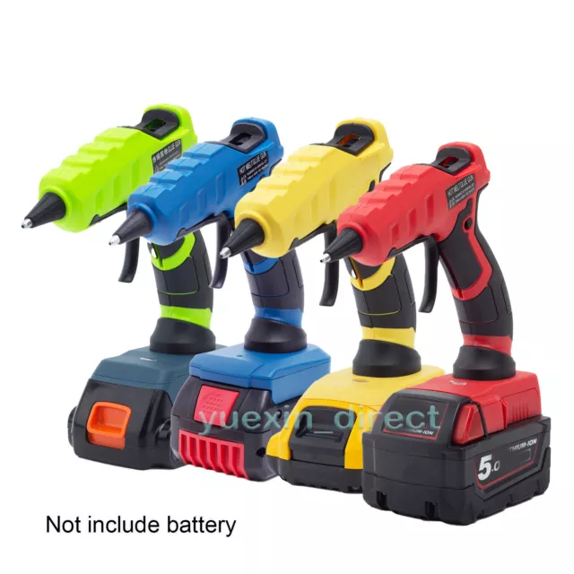 Battery Operated Cordless Hot Melt Glue Gun Mini Heat Gun w/10 Glue Sticks