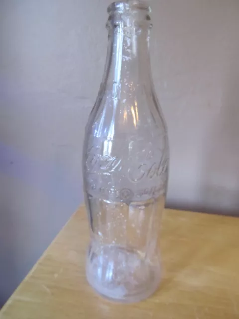 Vintage COCA-COLA Clear Glass 10 oz Contour No Return Bottle