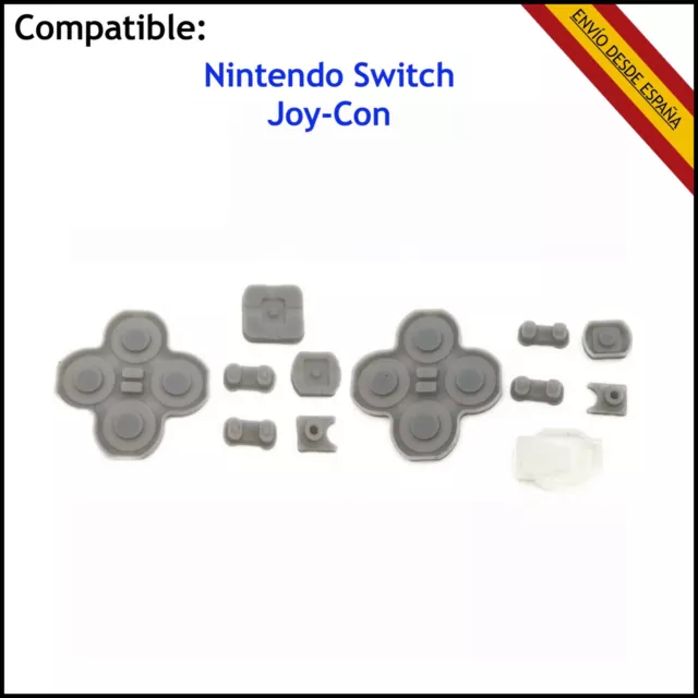 Gomas De Contacto Para Mando Nintendo Switch Joy-Con Botones Home Axby L R