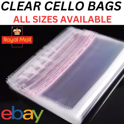 Clear Cello Bags Cellophane Self Seal Large Small Sweet Wax Card Craft Party OPP