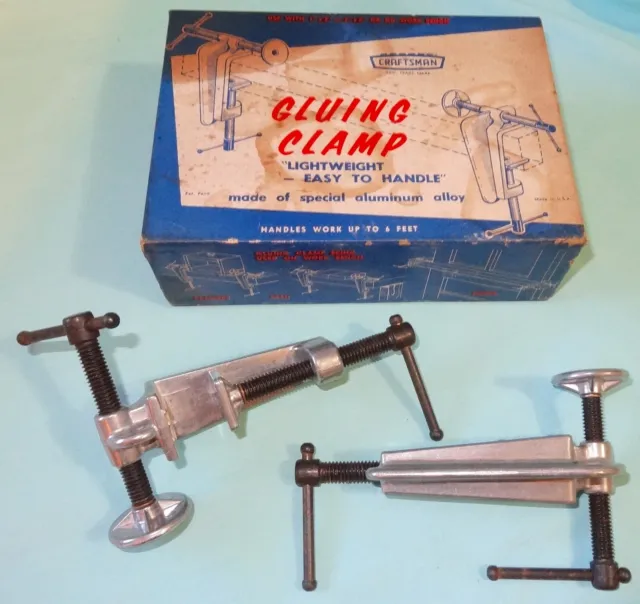 Vintage Craftsman Lightweight Aluminum Alloy Gluing Clamps #9-6660