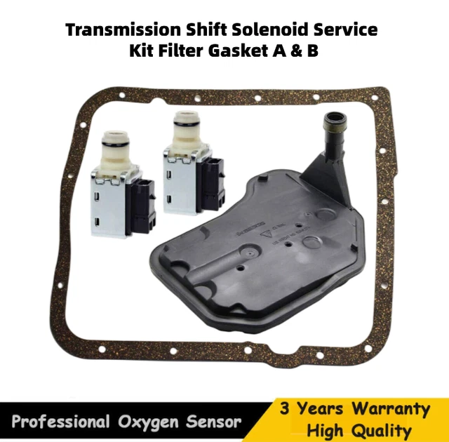FOR GM 4L60E Transmission Shift Solenoid Service Kit Filter Gasket A B