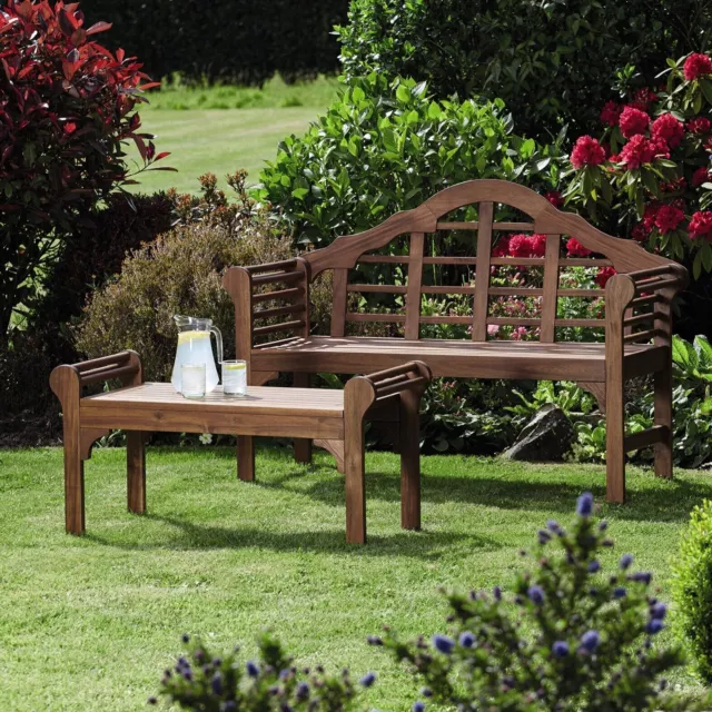 Garden Gear Lutyens Style Bench or Table Solid Acacia Hardwood Patio Furniture