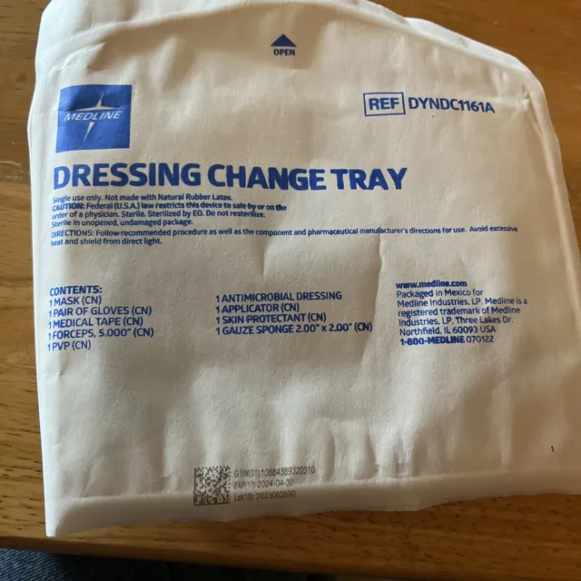 Medline DYNDC1161A Dressing Change Sterile Lot of 6 Medical Kits Free Shipping