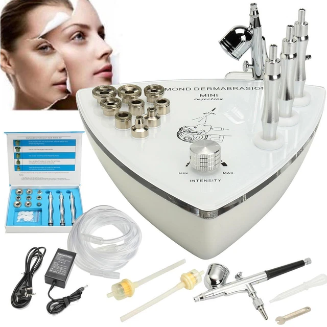 Máquina de pulverización al vacío Diamond microdermabrasión dermoabrasión dermoabrasión con oxígeno facial