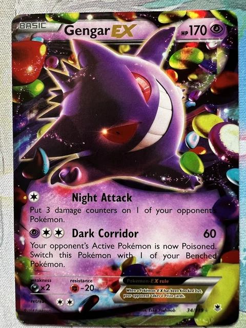 Gengar EX 34/119 Phantom Forces - Holo - Pokemon TCG Card