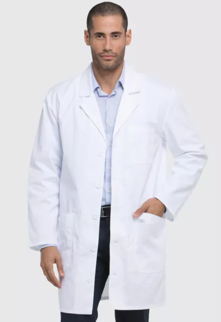 White Dickies Professional Whites Unisex 37" Lab Coat 83404 DWHZ