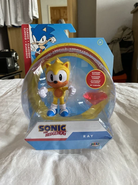 SONIC THE HEDGEHOG - Classic Ray 4 Inch / 10cm Articulated Figure Jakks ...