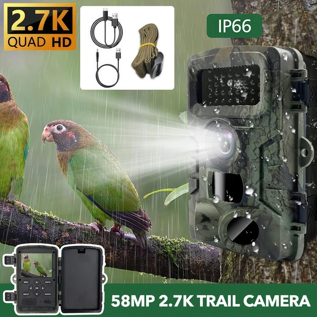 58MP WILDLIFE TRAIL Camera 2.7K FHD Scouting Game Night Vision Outdoor ...
