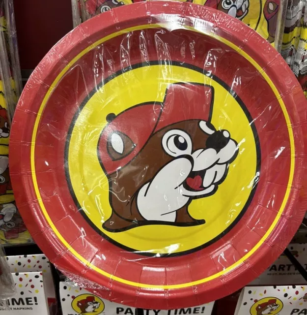 Buc-ee's Party Paper Plates | 20 Count 9”| Free Shipping Bucces | Sealed