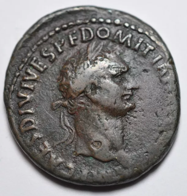 Domitien Ad 81- 96 As Empire Romain Minerva