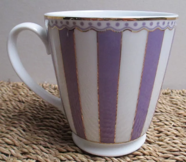 Gorgeous NORITAKE Carnivale Mug - Lavender #M248. Fine porcelain. Like New 2