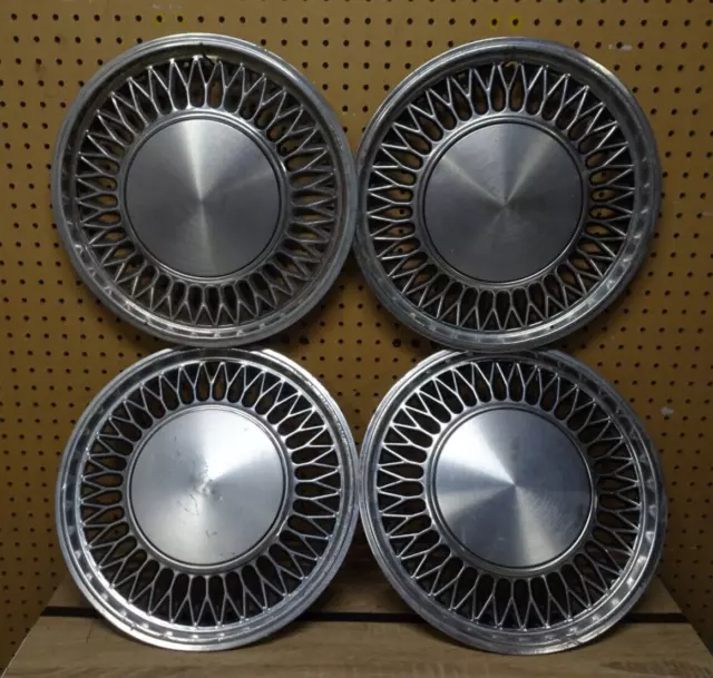 1978-1982 Mercury Zephyr Ford Fairmont Hubcaps 14" Wheel Covers Set Of 4 OEM 1978-1982 Mercury Zephyr Ford Fairmont Hubcaps 14" Wheel Covers Set Of 4 OEM
