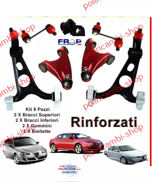 Kit Bracci Sospensione Anteriori Alfa Romeo 147 / 156 / Gt 8 Pezzi Rinforzati Fr