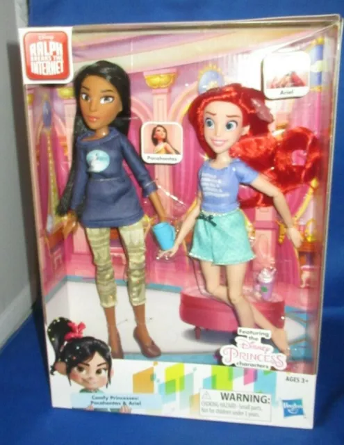 Ralph Breaks Internet Disney Princesa Pocahontas & Ariel Collector Muñecas, NRFB