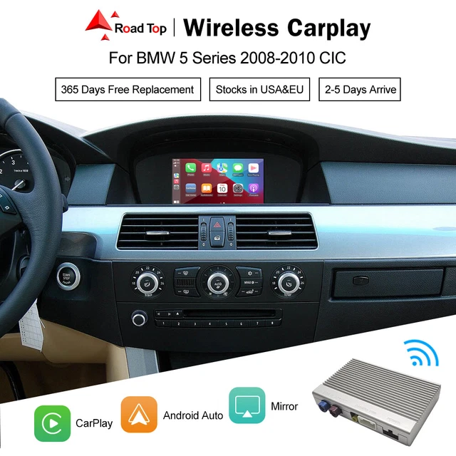 WIRELESS CARPLAY ANDROID Auto Decoder For BMW 5 Series E60 E61 F07 F10 ...