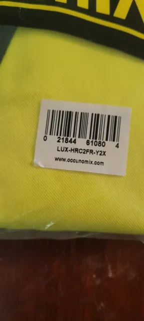 Occunomix LUX-HRC2FR-Y2X Flame Resistant Single Stripe Solid Vest, 2XL 2