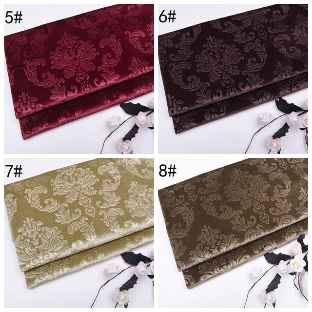Tissu Velours 99x152 Cm - Pour Canapé, Coussins, Vêtements Ou Décoration DIY
