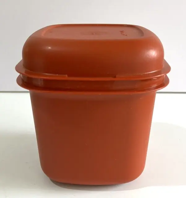 Vintage Tupperware Container Earthy Brown Ice Bucket Freezer 1467-16