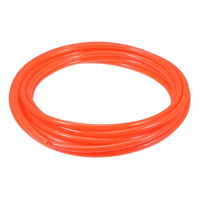 Neumática Aire Tubería, 10mm OD x 6.5mm ID 7m (275") PU Poliuretano Naranja