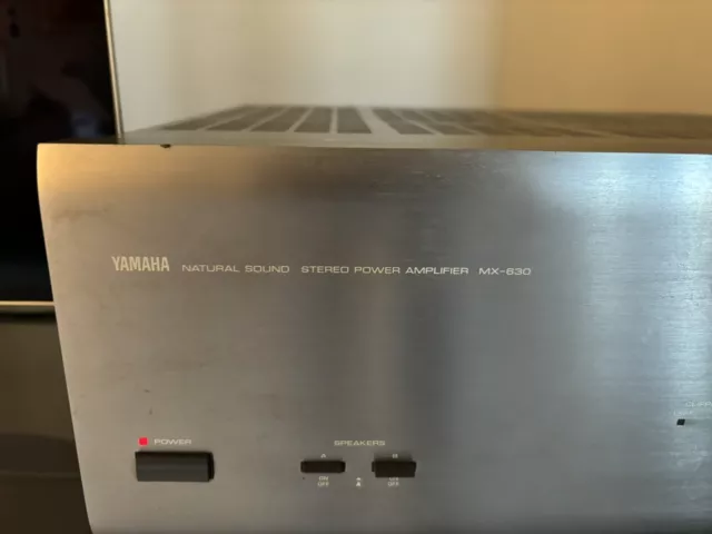 Yamaha MX-630 Endstufe Amplificateur Amplifire Poweramp Stereo, Silber 2