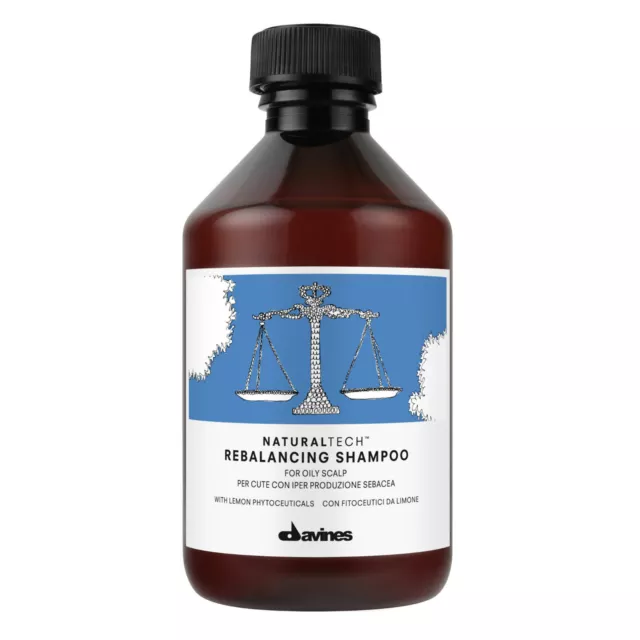 Davines Naturaltech Rebalancing Shampoo Riequilibrante Cute Grassa 250 Ml