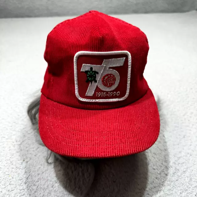 Boy Scout Baseball Hat Cap Vintage Order Arrow Unami Lodge BSA Corduroy Red USA