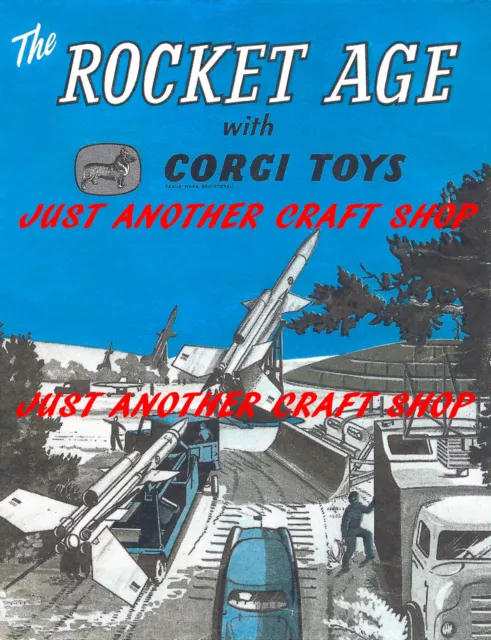 Corgi Toys Rocket Age GS 6 Gift Set Military Operating Instruction Leaflet